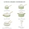 VONIKI Pots and Pans Set Non Stick Ceramic Cookware Set with Cooking Utensils Set Non Toxic Kitchen Cookware Sets Dutch Oven Pot with Lid Saucepan Set Saut Pan Frying Pan Set for Cooking Gifts