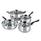 Oster Rametto Stainless Steel Cookware Set 8 Piece Stainless Steel