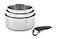 T-Fal Tfal Ingenio Expertise Stainless Steel Cookware Set 4 Piece Induction Oven Safe Stackable Cookware Pots and Pans RV Camping Frying Pans Dishwasher Safe DetachableRemovable Handle Silver
