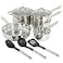 Oster Sangerfield 12Piece Stainless Steel Cookware Set With Kitchen Tools NonStick Pots and Pans Durable Oven Safe Cookware for Home Cooking