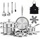 Meythway Pots and Pans Set Non Toxic 16PCs Stainless Steel Cookware Set with Steamer Kitchen Induction Cookware with Utensil Sets Pot Protectors and Apron For Oven Dishwasher Safe