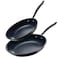 Guy Fieri's Guy Fieris Flavortown Laser Titanium 2 Pcs Fry Pan Set 85 and 10 Nonstick Cookware Set Without PFAS PTFE or PFOA 3x More Durable Dishwasher Safe Oven Safe