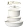 GiPP 5Pcs Pots and Pans Set Non Stick Cookware Sets Nonstick Detachable Handle Induction Kitchen Set Removable Handle RV Cookware set Oven Safe