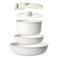 GiPP 5Pcs Pots and Pans Set Non Stick Cookware Sets Nonstick Detachable Handle Induction Kitchen Set Removable Handle RV Cookware set Oven Safe
