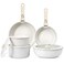 GiPP 11Pcs Pots and Pans Set Non Stick Cookware Sets Nonstick Detachable Handle Induction Kitchen Set Removable Handle RV Cookware set Oven Safe