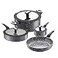 WaxonWare Waxonware 7pc Nonstick Cookware Set Granite Pots and Pans Set Nonstick Dishwasher Safe and 100 PFOA PTFE Free Kitchen Pot and pan set Stonetec Series