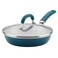 Rachael Ray Create Delicious Deep Nonstick Frying Pan Fry Pan Skillet with Lid 95 Inch Blue