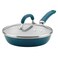 Rachael Ray Create Delicious Deep Nonstick Frying Pan Fry Pan Skillet with Lid 95 Inch Blue