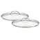 Cuisinart 712228CG Chefs Classic Stainless 2Piece Glass Lid Set9 11 Glass covers