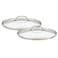 Cuisinart 712228CG Chefs Classic Stainless 2Piece Glass Lid Set9 11 Glass covers
