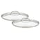 Cuisinart 712228CG Chefs Classic Stainless 2Piece Glass Lid Set9 11 Glass covers