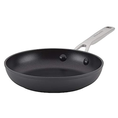 KitchenAid HardAnodized Induction Nonstick Frying Pan 825Inch Matte Black Small Pan