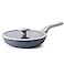 PRICUSIS Nonstick Ceramic Frying Pan with Lid Non Toxic Skillet Healthy Egg Pan Nonstick Omelet Pan Chefs Pan PTFE PFOA PFAS Free Induction Compatible 8Inch WL