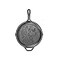 Lodge 1025 Inch Dolly Parton PreSeasoned Cast Iron Stamped Skillet Signature Teardrop Handle Use in the Oven on the Stove on the Grill or Over a Campfire Black
