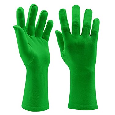 Aniler Chromakey Gloves Green Chroma Key Mask Hood for Green Screen Photography Video