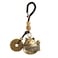 Mansiyuyee Lucky Cat Statue Keychain with Five Emperors Money Feng Shui Coins Maneki Neko Figure Holding a Streamer Lucky Tassel