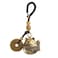 Mansiyuyee Lucky Cat Statue Keychain with Five Emperors Money Feng Shui Coins Maneki Neko Figure Holding a Streamer Lucky Tassel