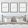 Houmury Set of 3 Sweet Dreams Sign Bedroom Wall Decor Above Wed Wall Sign Farmhouse Wall Decor for Home Bedroom And Living Room Black 16x24