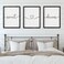Houmury Set of 3 Sweet Dreams Sign Bedroom Wall Decor Above Wed Wall Sign Farmhouse Wall Decor for Home Bedroom And Living Room Black 16x24