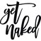 Vivegate Get Naked Sign 15 X 19 Get Naked Sign for Bathroom Wall Decor Bath Word Art Decals Black Metal Letters