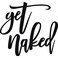 Vivegate Get Naked Sign 15 X 19 Get Naked Sign for Bathroom Wall Decor Bath Word Art Decals Black Metal Letters