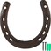 ROYHOO Cast Iron Horseshoefor Good Lucky Durable Cast Iron Medium Horseshoe 5 Holes On Each Side for Wall HungDark Brown