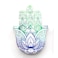 ClipGrip Hamsa Wall Decor Hand of Fatima Hanging Priestly Blessing Evil Eye Protection for Home Gift 65 Blue Green