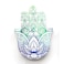 ClipGrip Hamsa Wall Decor Hand of Fatima Hanging Priestly Blessing Evil Eye Protection for Home Gift 65 Blue Green