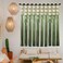 IOWER Macram Wall Hanging Macrame Wall Decor Green Dip Dye 39 Wx39 L Sphericity Cotton Textile Wall Art Large Art Yarn Wall Hanging For Living Room Wedding