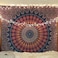 Bless International Handmade Indian hippie Bohemian Psychedelic Peacock Mandala Wall hanging College Dorm Beach Throws Table Cloth Bedding Tapestry Golden Blue Poster30x40Inches76x101cms