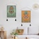 Jufay Pack of 2 Sun and Moon Tapestries Moth Tapestry Orange and Green Flower Vine Wall Hanging 138 x 197 inches