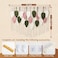 WOODSTICK Large Macrame Wall Hanging 39W x 295L Boho Wall Decor in Beige Old Pink Green Chic Woven Leaf Leaves Boho Tapestry Handmade Cotton Fiber Art Macrame Wall Dcor Bedroom Tapestry