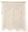 Mkono Macrame Wall Hanging Large Boho Decor Woven Wall Tapestry Chic Art Tassel Christmas Decoration for Backdrop over Bed Bedroom Nursery Dorm Classroom Including Hanging Rod 33W x 42H