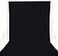 GFCC Black Backdrop Curtain Polyester 6FT x 10FT for Wedding Party Banquet Fabric Backdrop