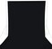 GFCC Black Backdrop Curtain Polyester 6FT x 10FT for Wedding Party Banquet Fabric Backdrop