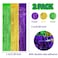 Jremreo 2 Pack 32ft x 98ft Mardi Gras Metallic Foil Fringe Curtain Purple Green Gold Tinsel Curtains Streamers Party Photo Booth Props Backdrop for Mardi Gras Themed Party St Patricks Day