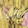 BigBigMe Gold Fringe Backdrop 3 Pack Gold Foil Curtains Party Streamers for Birthday Wedding Bachelorette Party Decor Disco Party Decor