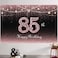 HAMIGAR 6x4ft Happy 85th Birthday Banner Backdrop 85 Years Old Birthday Decorations Party Supplies for Women Rose Gold