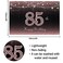 HAMIGAR 6x4ft Happy 85th Birthday Banner Backdrop 85 Years Old Birthday Decorations Party Supplies for Women Rose Gold