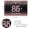HAMIGAR 6x4ft Happy 85th Birthday Banner Backdrop 85 Years Old Birthday Decorations Party Supplies for Women Rose Gold