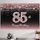 HAMIGAR 6x4ft Happy 85th Birthday Banner Backdrop 85 Years Old Birthday Decorations Party Supplies for Women Rose Gold
