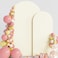 Wokceer Wedding Arch Backdrop Cover 72FT 6FT Spandex Fitted Ivory Arch Covers 2 Set Round Top Chiara Arches Backdrop Cover for Birthday Party Ceremony Banquet Decoration