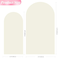 Wokceer Wedding Arch Backdrop Cover 72FT 6FT Spandex Fitted Ivory Arch Covers 2 Set Round Top Chiara Arches Backdrop Cover for Birthday Party Ceremony Banquet Decoration