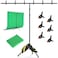 Forlogic Green Screen Backdrop Kit with Stand 8x72ft Portable GreenScreen Background Stand for Streaming Video and Photography Shoots