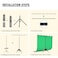 Forlogic Green Screen Backdrop Kit with Stand 8x72ft Portable GreenScreen Background Stand for Streaming Video and Photography Shoots