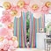Pufogu 28FT2PCS Rainbow Sequin Backdrop Curtains Panels Photography Backdrop Glitter Curtains Fabric Background for Wedding Party Decor