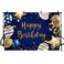 ABLIN 7x5ft Happy Birthday Backdrop Navy Blue Background Gold Stars Blue White Stripe Balloons Photography Background Birthday Party Decorations Cake Table Baner Decor Props