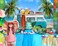 Avezano Beach Party Backdrop Blue Caravan Travel Surf Birthday Party Decorations Background Summer Tropical Seaside Bus Tapestry Props 7x5ft