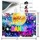 Avezano Disco Party Backdrop Kids Hip Hop Dancing Birthday Dance Decorations Background Retro Neon Glow 1970s Dance Party Photoshoot Backdrops 7x5ft