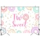 Avezano Donut Two Sweet Birthday Backdrop Second Birthday Party Decorations Background Sprinkles Donut Happy 2nd Bday Party Supplies 7x5ft